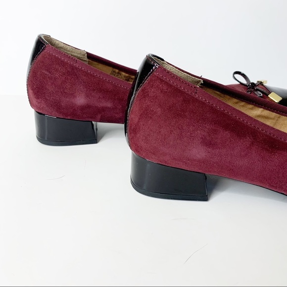 Vionic Daphne Suede Patent Block Heel Size 9.5 - Picture 3 of 11